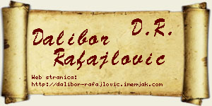 Dalibor Rafajlović vizit kartica